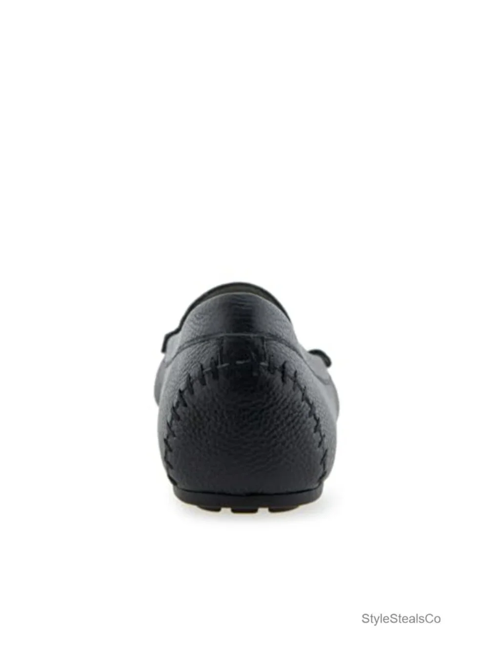 Genuine Leather Loafers with Tassel - Flat Heel Cushioned